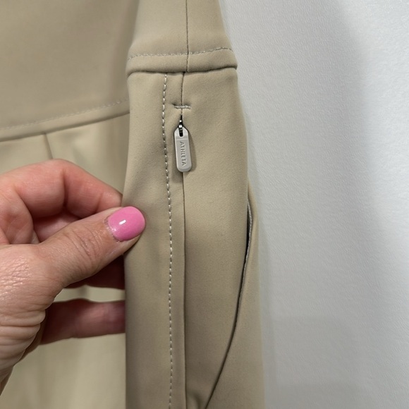 Athleta Stellar wide crop tan pants size 16. NWT. - Picture 9 of 13